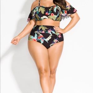 City Chic Bahamas High Waste Two Piece